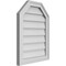 Ekena Millwork Octagonal Top Surface Mount PVC Gable Vent w/ 2"W x 1-1/2"P Brickmould Frame, 18"W x 24"H GVPOT18X2402SN - alternate 3